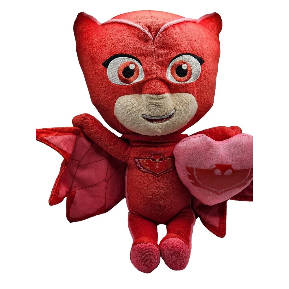 PJ Mask Owlette Plush Red, Owl With Heart Valentine